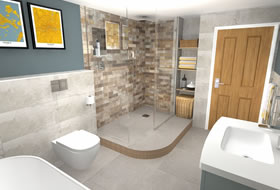 3D Bathroom Design View 2