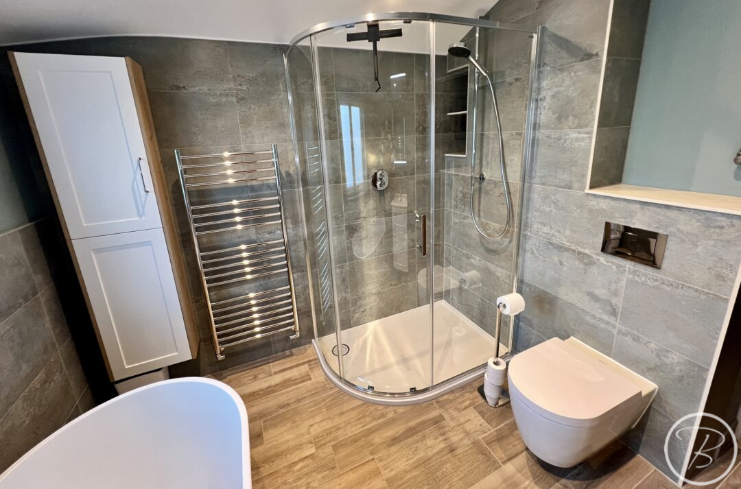 Shower and Toilet