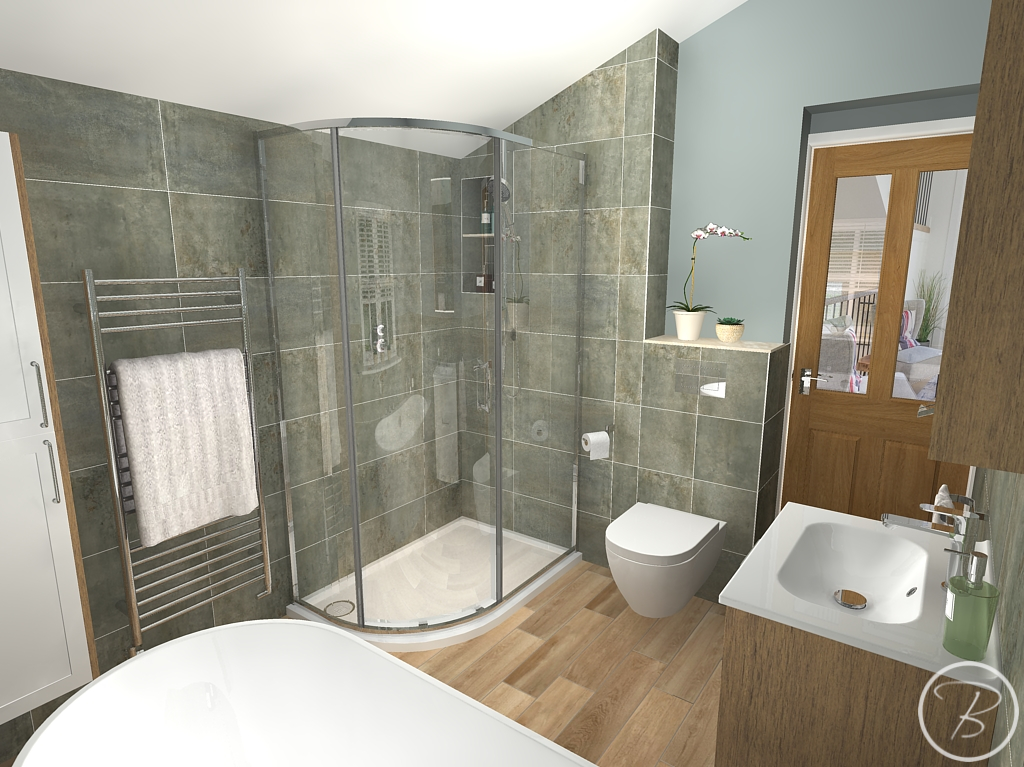Shower Enclosure & WC 