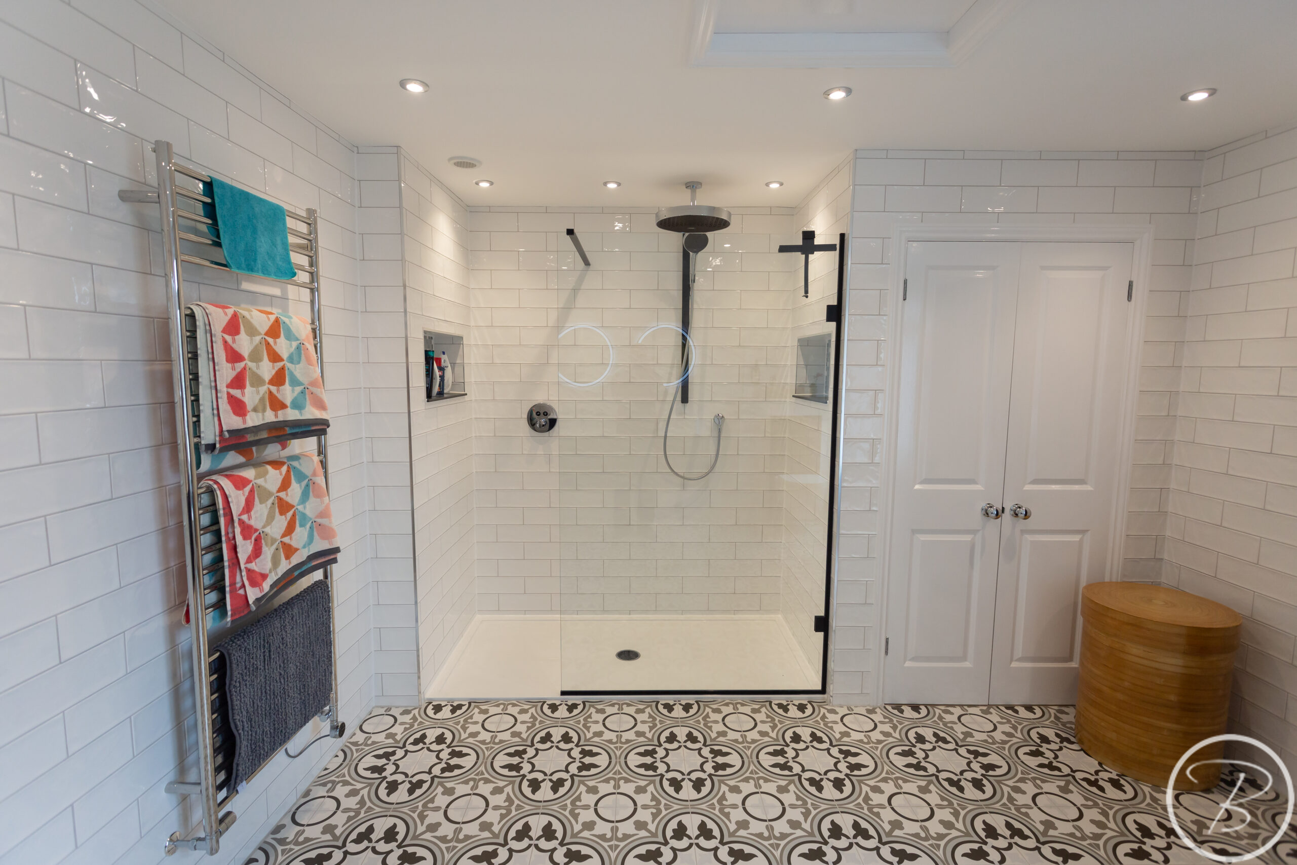 Black & White Shower