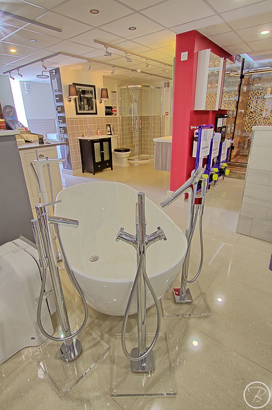 Baytree Bathrooms Showroom in Suffolk - bathroom display