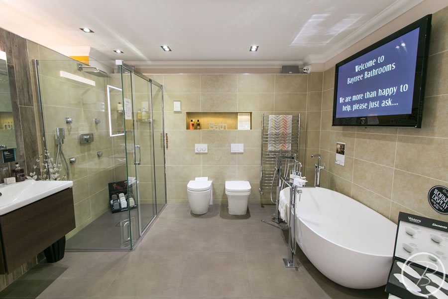 Baytree Bathrooms Showroom in Suffolk - bathroom displays