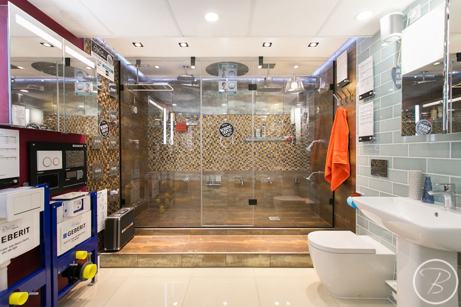 Baytree Bathrooms Showroom in Suffolk - stunning shower displays