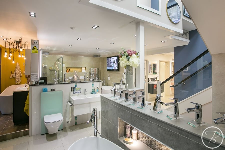 Baytree Bathrooms Showroom in Suffolk - bathroom displays area