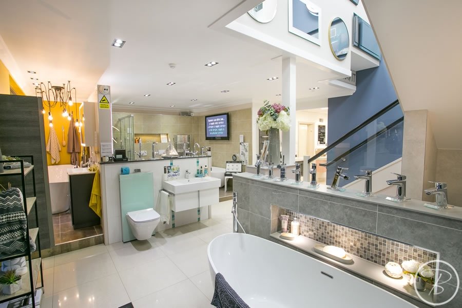 Baytree Bathrooms Showroom in Suffolk - bathroom displays area