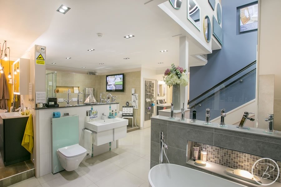 Baytree Bathrooms Showroom in Suffolk - bathroom displays area
