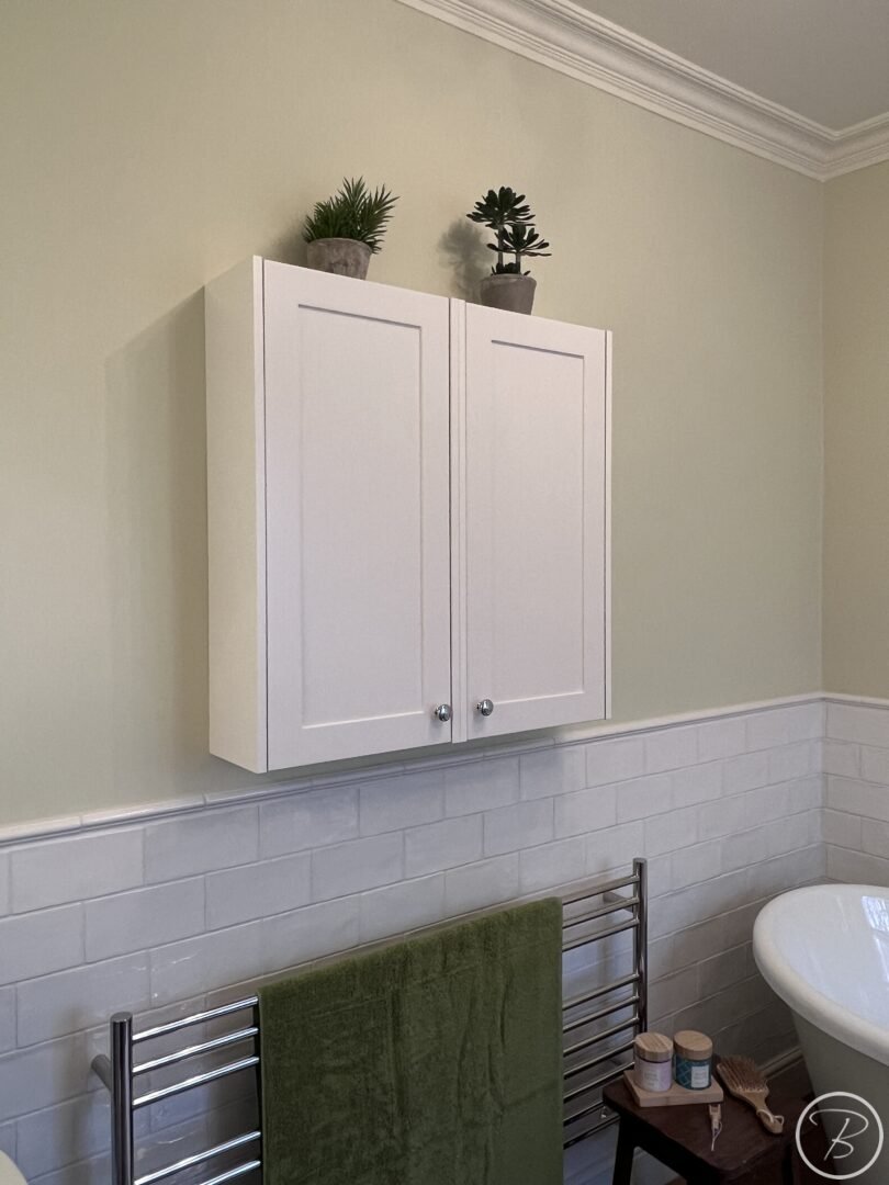Cabinet on wall