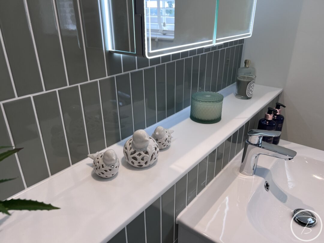 Corian Shelf & Mirror