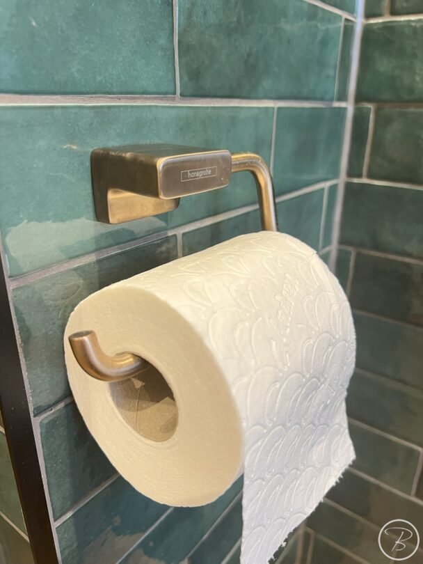 HG brushed bronze toilet paper holder