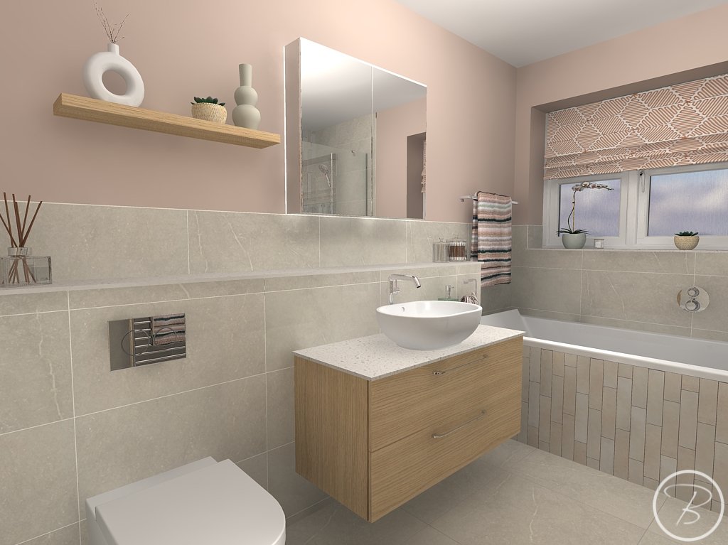 Vanity Unit & Bath View 
