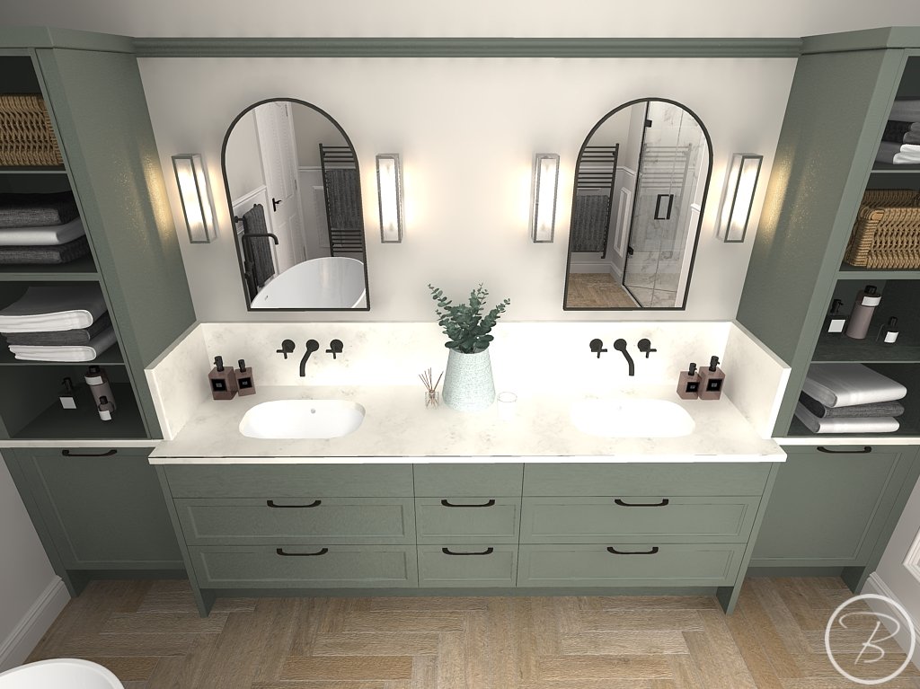 Large Vanity Unit Set Up 