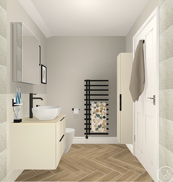 Wc & Vanity Unit View