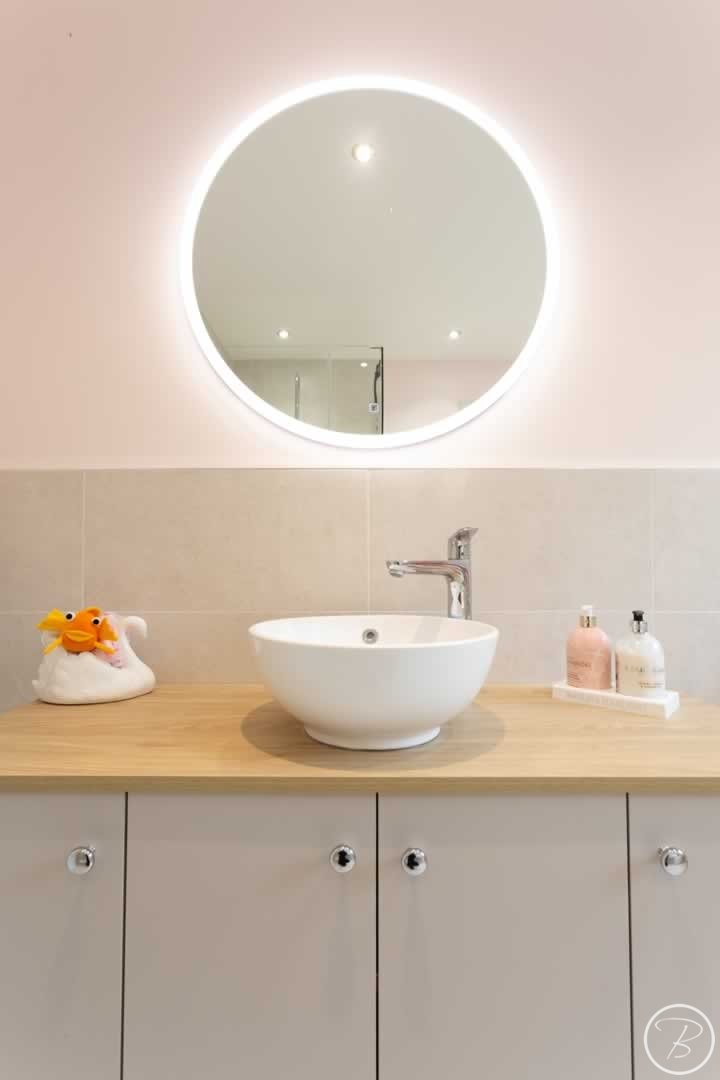Sink and fitted units at Bathroom in Great Barton by Baytree Bathrooms in Suffolk