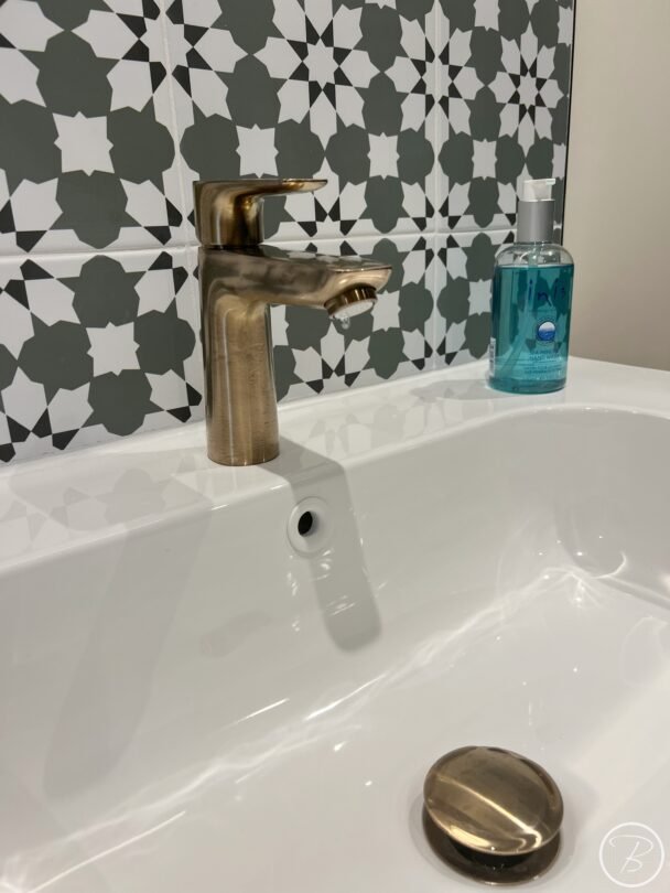 brushed bronze taps