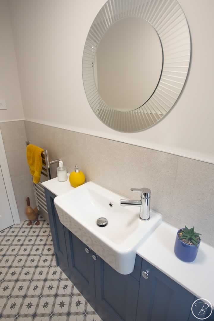 Fitted bathroom furniture at Cloakroom in Great Barton by Baytree Bathrooms