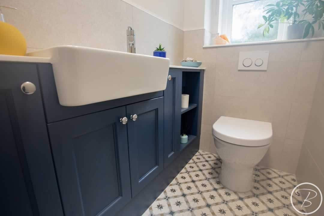 Sink unit at Cloakroom in Great Barton by Baytree Bathrooms