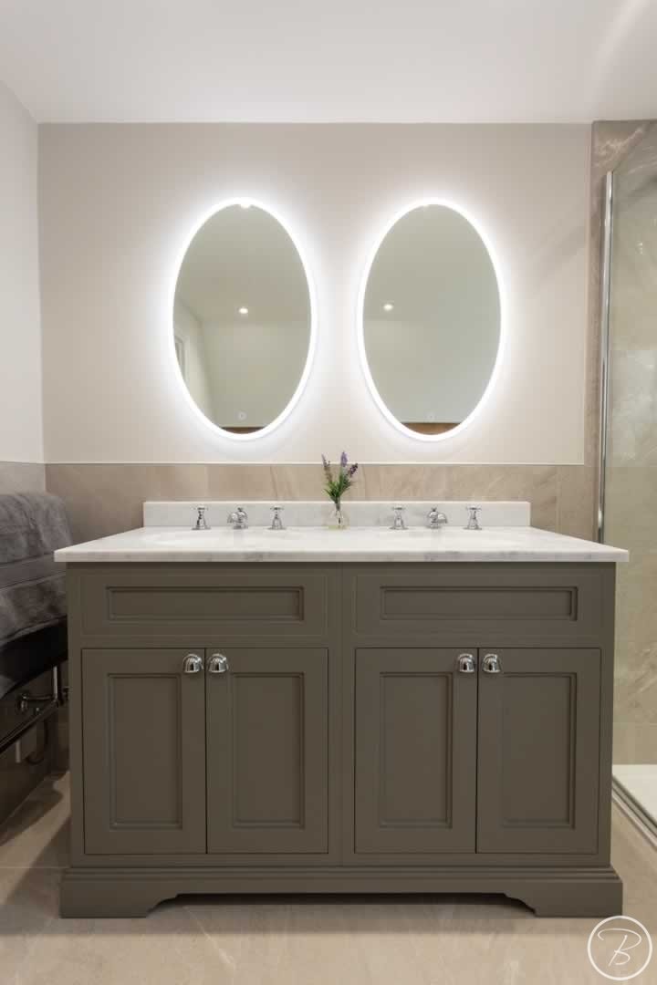 Bathrooms mirrors over sink at Bathroom in Great Ashfield by Baytree Bathrooms